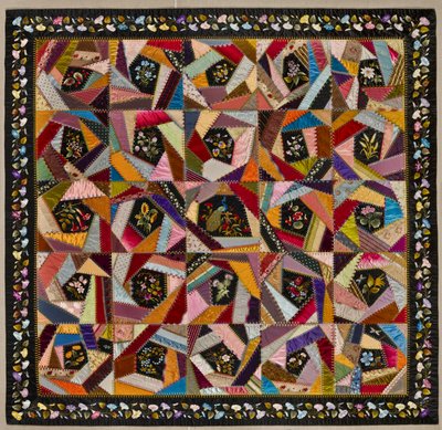 Crazy Quilt, c.1880 by Mary A. Stinson